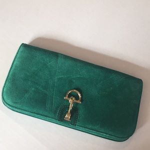 Talbots Kelly Green Clutch